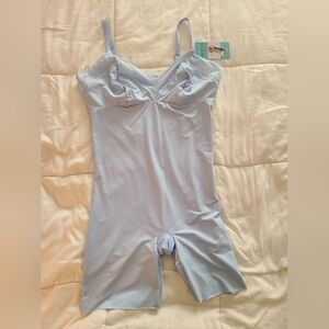 SPANX Light Blue Shapewear Bodysuit